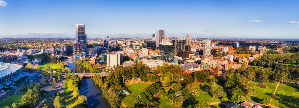 Blick auf die Skyline von Sydney Australien