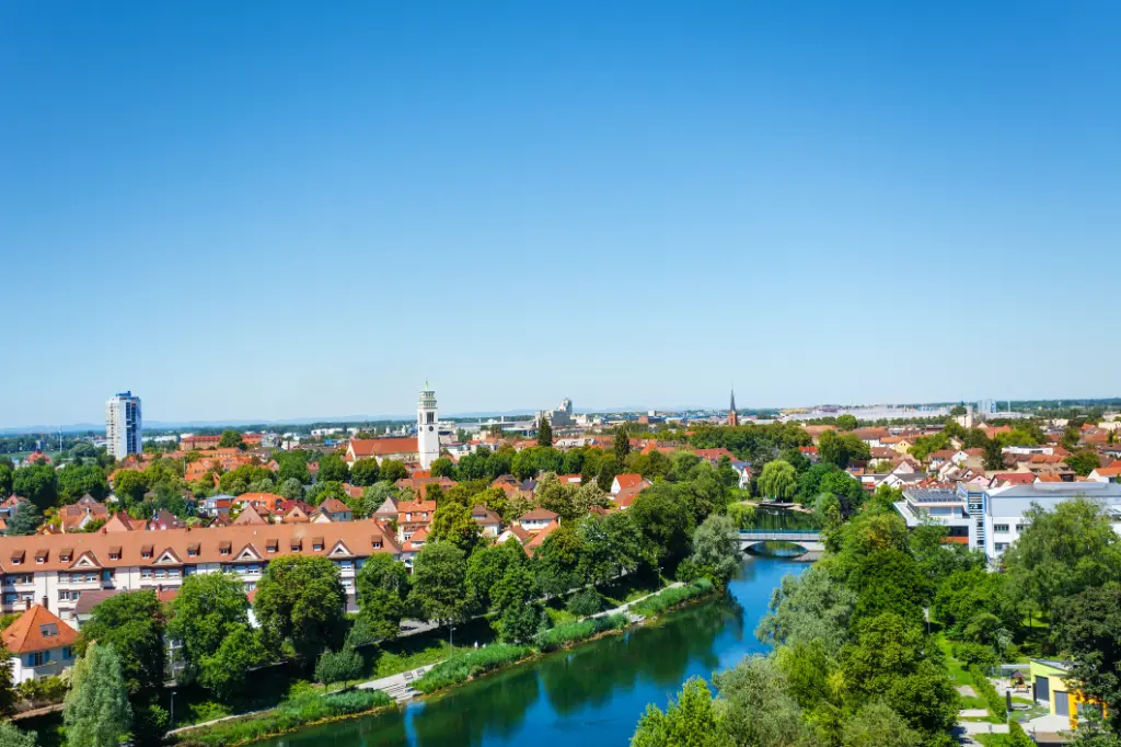 Panorama des Dorfes Kehl aus der Vogelperspektive