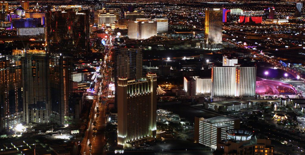 Las Vegas bei Nacht-Panorama
