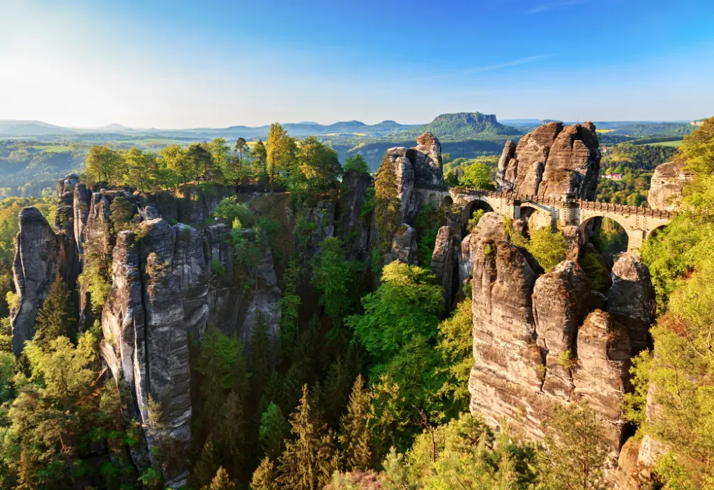 Sächsische Schweiz Malerweg Basteibrücke