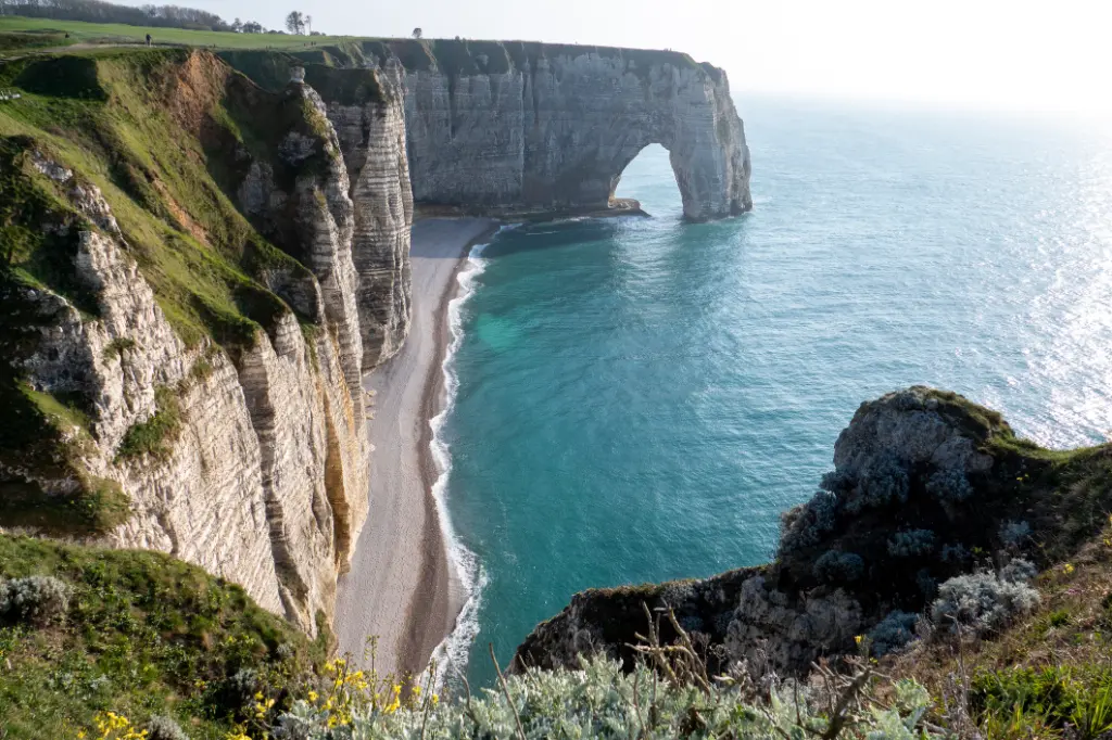 Die Steilküste von Falaise La Manneporte in Etretat, Frankreich