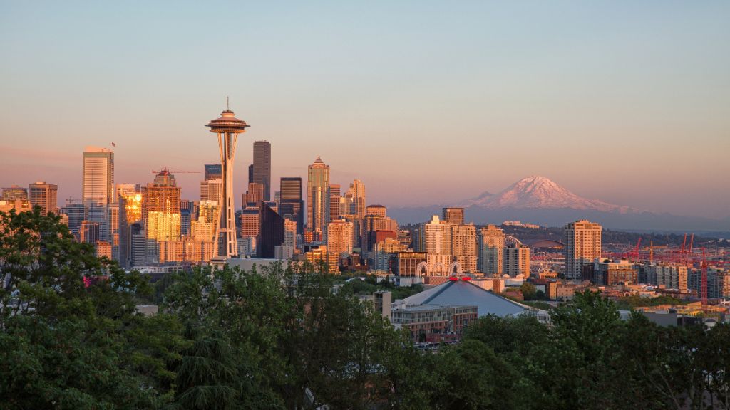 Blick auf Washington vom Kerry Park aus